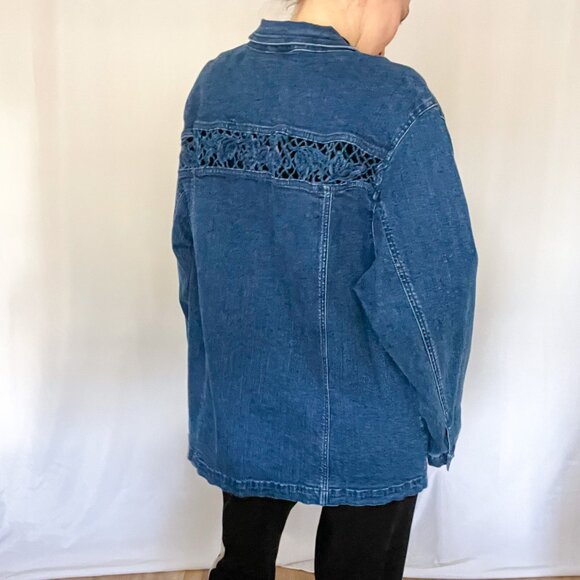 Draper’s & Damon’s Soft Stretch Denim Embellished Jacket - Picture 8 of 8